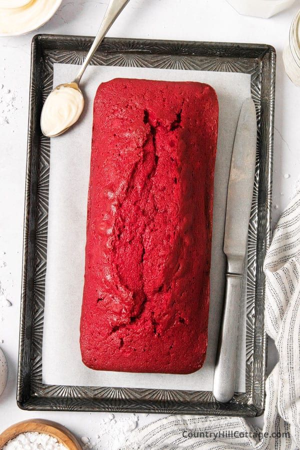 Red Velvet Loaf Cake