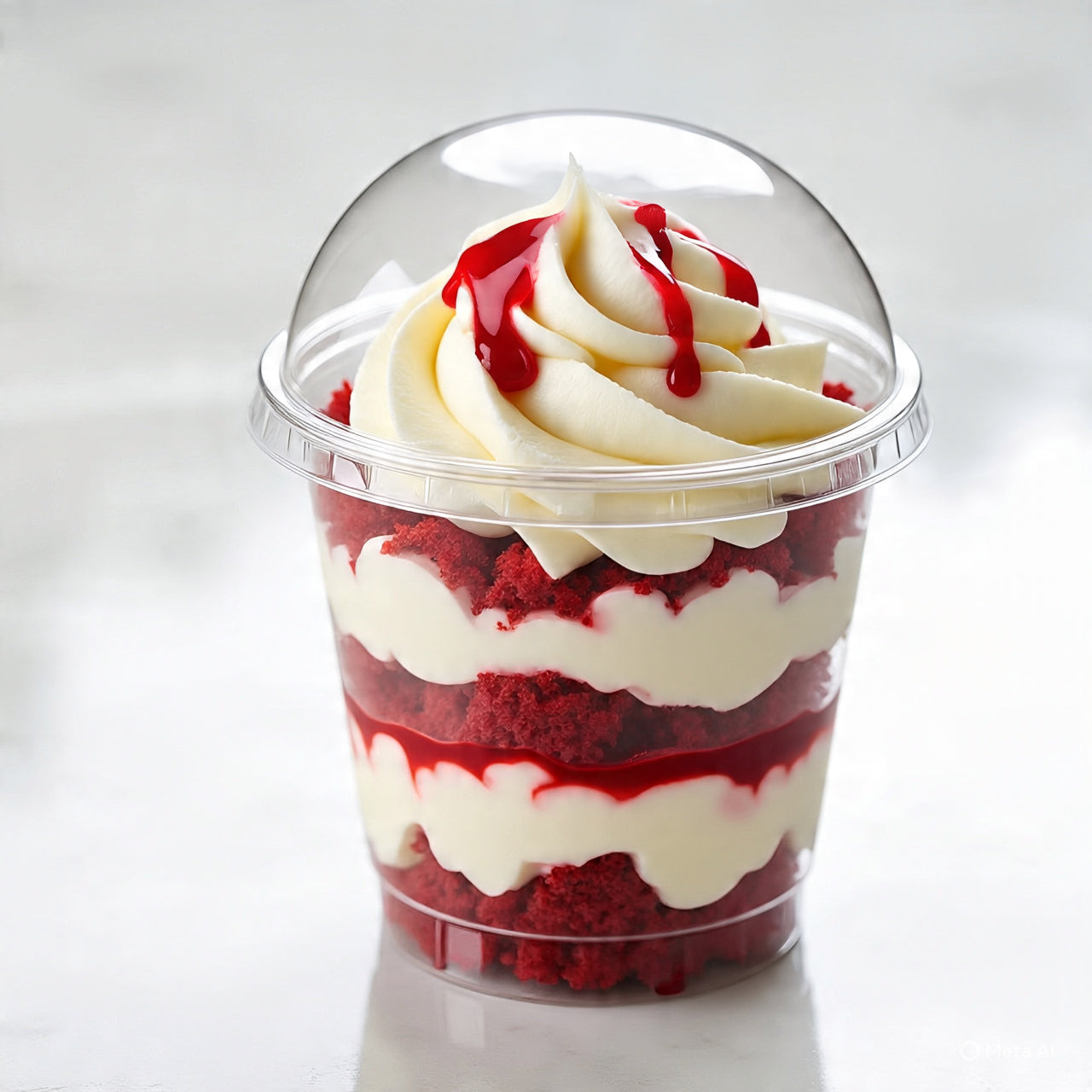 Red Velvet Cake Parfait